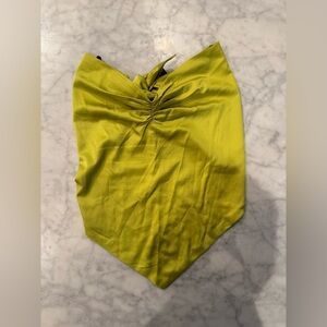 Forever 21 Asymmetrical Lime Skirt